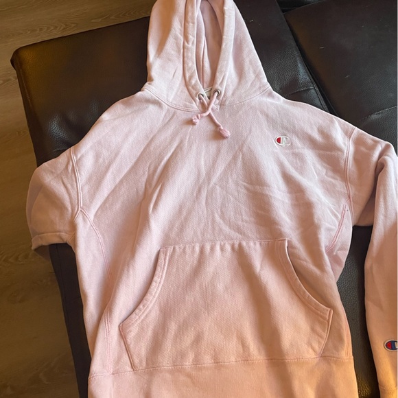 pink champion hoodie! Girls large! - Picture 1 of 2
